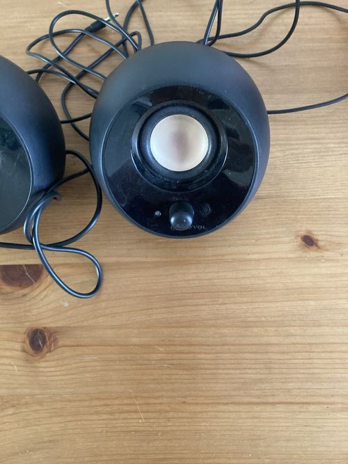 Creative Pebble SE Computer Speakers Wired USB LED Light 3.5mm Black VGC Working — image 6