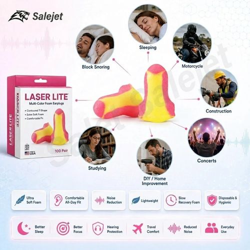 Howard Leight Laser Lite Ear Plugs for Work Sleep Snoring Noise Cancelling Bike — image 5