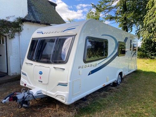 BAILEY PEGASUS ANCONA - 6 BERTH CARAVAN, FIXED BUNK BED,END WASHROOM+MOTORMOVER