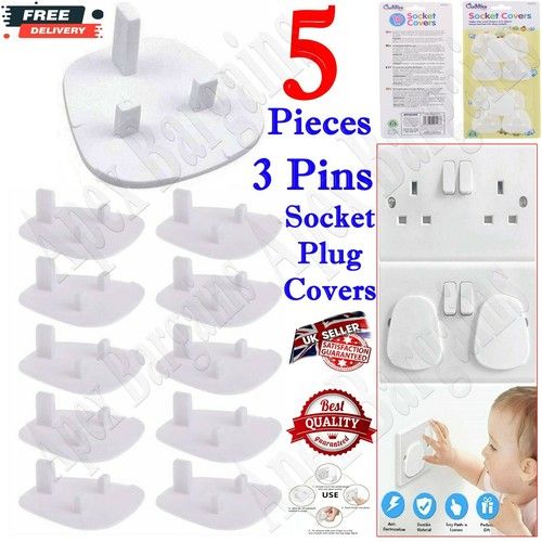 5/10/30x Baby Proofing UK Plug Covers Kids/Child Safety Socket Cover Protector