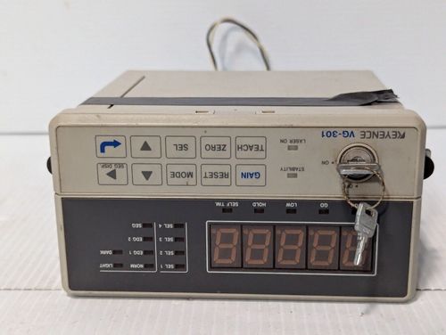 Keyence VG-301 CCD Laser Micrometer Amplifier Unit, 24VDC, with key - Free Ship — image 9