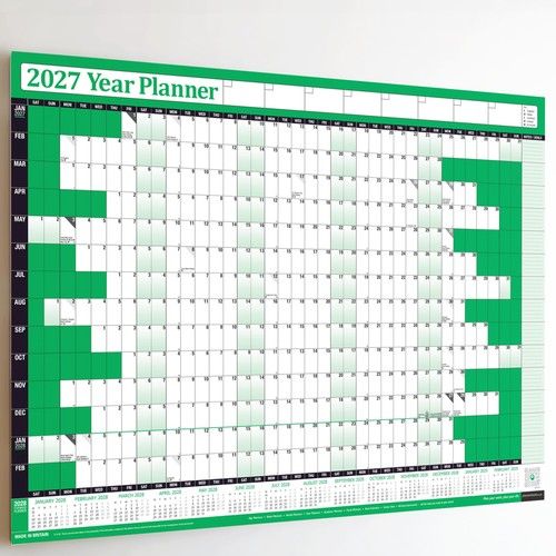2027 Wall Calendar Year Planner Chart 14 Months Calender ✔WIDEST RANGE ON EBAY
