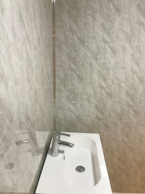 10 Grey Marble PVC Bathroom Cladding Plastic Shower Wet Wall Ceiling Panels — image 11