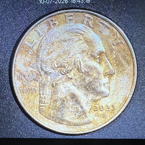 2023 Eleanor Roosevelt Quarter Coin with Major Color Error” IN COD WE TRUST “!