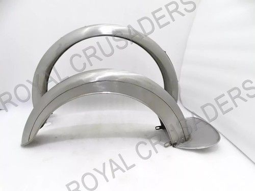 FRONT AND REAR MUDGUARD SET FOR VINTAGE AJS K8 MOTORCYCLE #C17/U1361