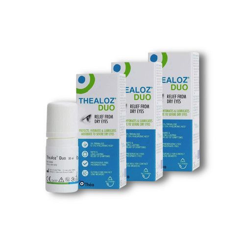 3 x 10ml Original Thea Thealoz Duo Preservative Dry Eye drops (Pack of 3)