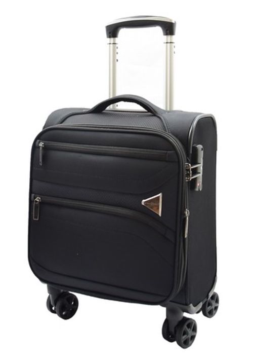 Expandable 8 Wheel Soft Luggage Bag Travel Suitcase TSA Lock Japan Black Yellow