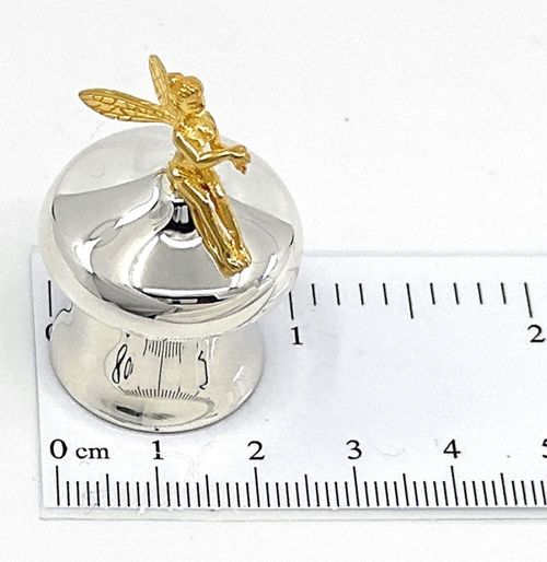 Tooth Fairy Box Victorian Style 925 Sterling Silver With Gold Plated Fairy — image 3