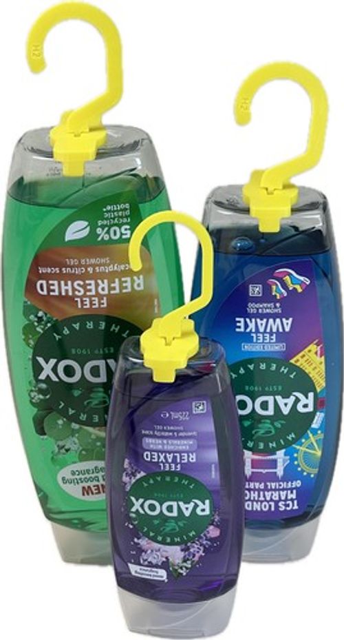 Radox Hanging Hook Replaces well loved bottle with the hook -Hang it with bHook