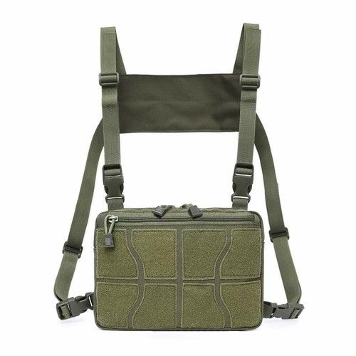 Outdoor Tactical Chest Rig Shoulder Bag Molle Tools Pouch Recon Bag Hunting
