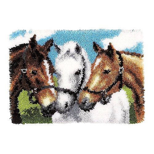 DIY Making Needlecrafts Cushion Carpet Latch Hook Rug Kit Beginners — image 4