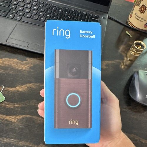 Ring Battery Video Doorbell Bronze Wi‑Fi Motion Activated Wireless