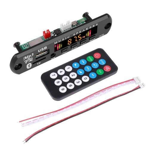 Wireless Bluetooth 12V MP3 WMA Decoder Board Audio Module USB TF Radio Car New