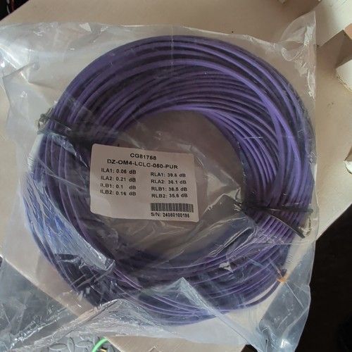 OM4 LC-LC Duplex Optical Fibre Network Cable 50 m Purple (DZ-OM4-LCLC-050-PUR)