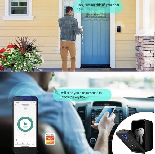 TUYA Smart Key Safe Lock Box Security Combination Bluetooth Outdoor Key Access — image 6