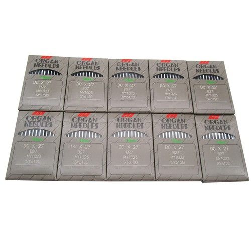 100 ORGAN B27 DCX27 Overlock Serger Sewing Machine Needles