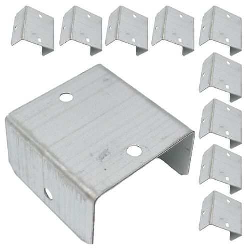 GALVANISED FENCE / TRELLIS PANEL BRACKET CLIPS - 32mm 38mm 44mm 50mm GALV CLIP