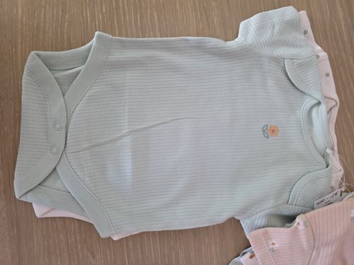 NEXT Baby Ribbed Bodysuit Vests 5 Pack 0-3 Months Multicolour BNWT — image 4