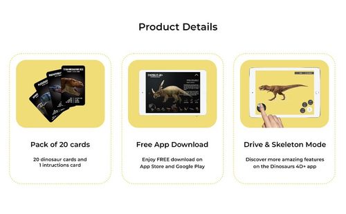Dinosaur 4D+ AR Flashcards - Interactive 3D STEM Learning Toy Gift for Kids 4+ — image 15