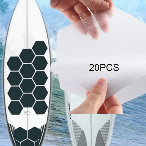 20Pcs Surfboard Clear Deck Grip Pad Hexagon Traction Surfpad Surfing Padding — image 4
