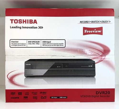 Toshiba DVR20 VHS DVD Recorder VCR HDMI Freeview BRAND NEW UNUSED Boxed RARE