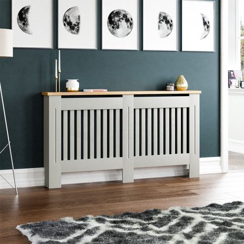 SALE Radiator Cover Large Modern Cabinet Shelf MDF Grill Guard Furniture Grey