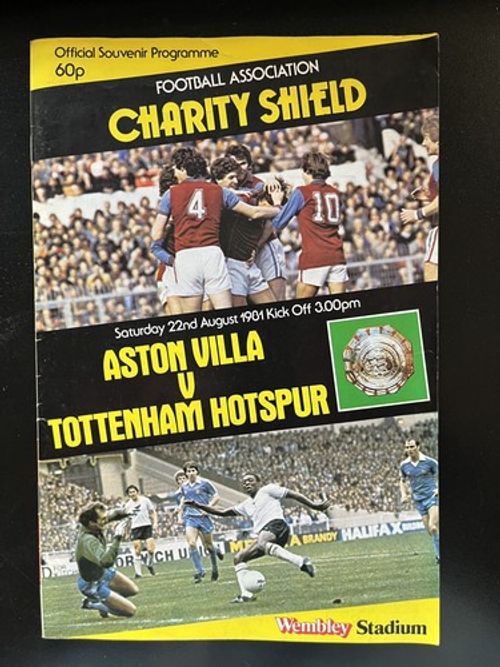 1981 Charity Shield - 22 August 1981 (Aston Villa v Tottenham)