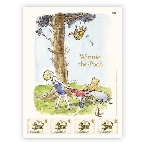 Winnie the Pooh Stamps Tigger Fan Sheet from Royal Mail