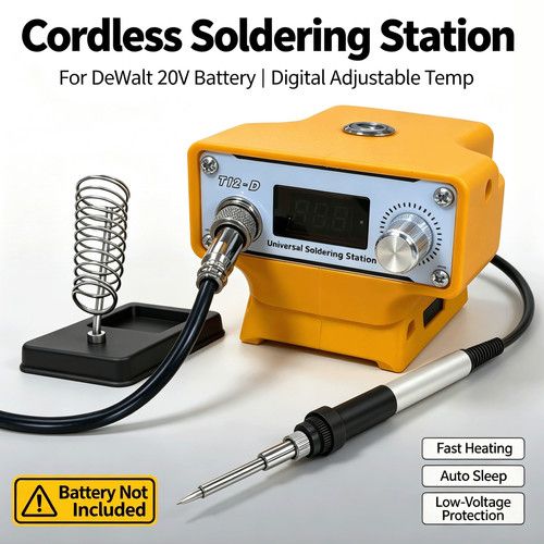 DeWalt Digital Cordless Soldering Station DIY Repair Solder Iron Kit Compatible