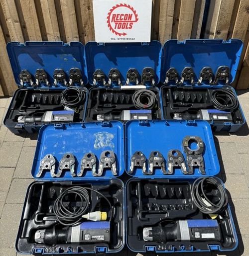 Novopress ECO301 Press Tool Kit 15 22 28 35mm Jaws  Mapress £450+VAT+EbayFees