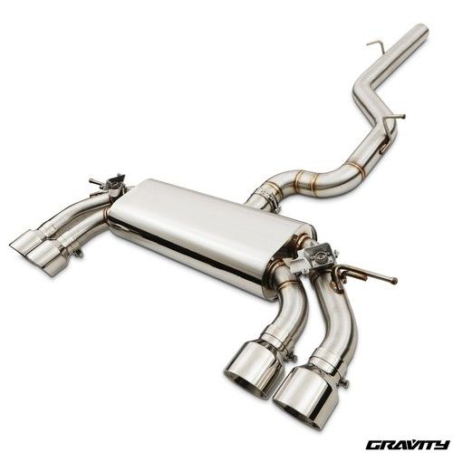 VALVED CATBACK EXHAUST SYSTEM STAINLESS CAT BACK FOR VOLKSWAGEN GOLF R MK7 13-20