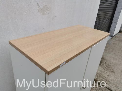 Storage Office Cupboard Lockable with Double Doors and 2 Adjustable Shelves — image 3
