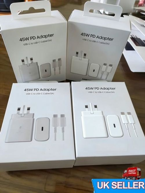 45W Super Fast Charger + Cable for Samsung Galaxy S21/S22 ~ UK Stock, Quick Ship