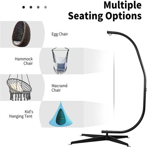 Large Rattan Hanging Egg Chair Frame Swing Egg Chair Frame Pole Stand Frame Only — image 10