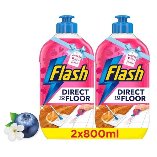 Flash Direct To Floor Berry & Cherry Blossom All Purpose Floor Cleaner 2x800ML
