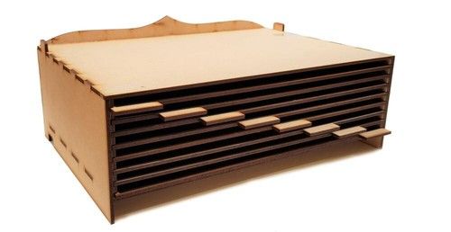 MDF A4 Die Storage Unit