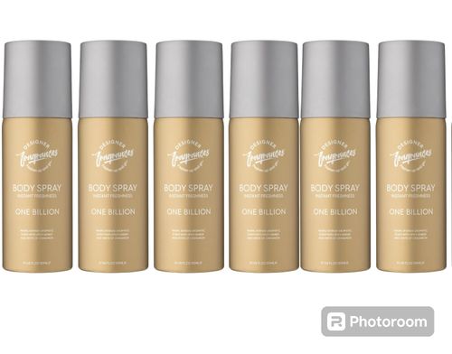 Designer Fragrances 6 Pack One Billion Men's Body Spray Deodorant Cans 150ml — image 1