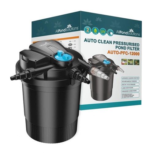 Auto Cleaning Pressurised Koi Pond Filter UV Steriliser All in One Kit - Ponds