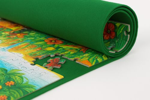 Jigsaw Puzzle Roll Up Rolling Mat Hard Storage Tube & Straps Up To 1500 Pieces — image 4