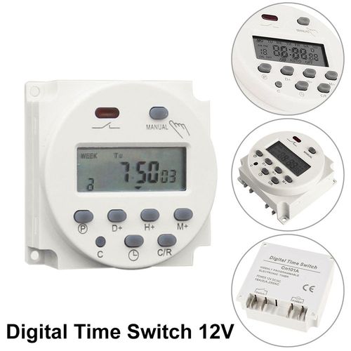 Timer Switch DC 12V 16A LCD Digital Display Programmable Timer Switch Relay UK — image 9