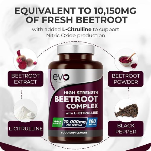 Beetroot Capsules 10000mg - High Strength Beetroot Supplement 180 Vegan Capsules — image 7