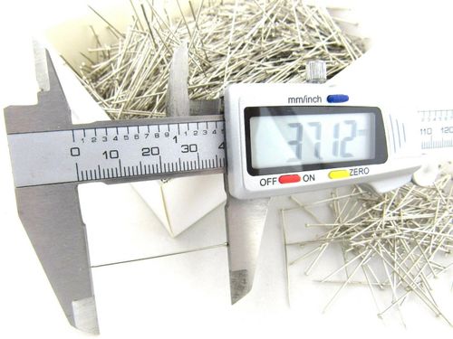 Steel Sewing Pins - 37mm Extra Fine Hardened & Tempered Nickel Plated Steel 500g — image 2