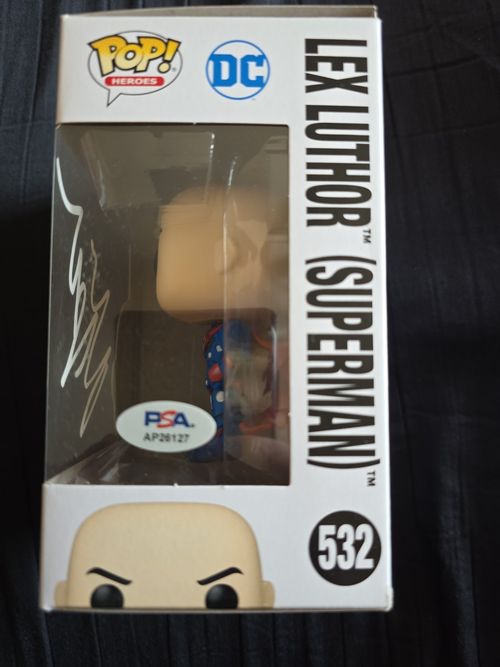 Nicholas Hoult Signed Lex Luthor Superman Funko Pop PSA — image 2