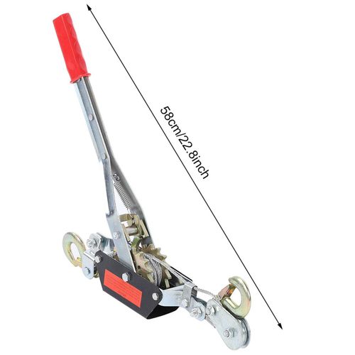 Double Hook Mini Hand Wire Rope Puller Portable Manual Tightening Lifting Device — image 2