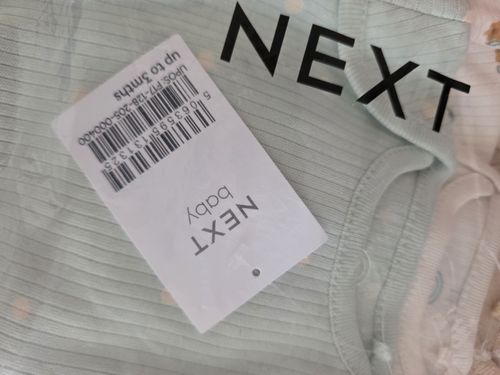 NEXT Baby Ribbed Bodysuit Vests 5 Pack 0-3 Months Multicolour BNWT — image 6