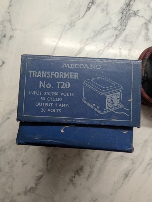 Vintage Boxed Maccano No.T20 Transformer 20v AC With Original Instructions — image 3