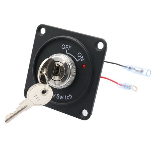 Car Auto Boat Ignition Switch Panel With Keys Engine Start 2-Position ON-OFF 12V — image 3