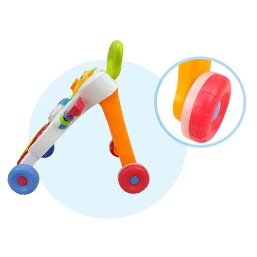 2in1 Baby Walker First Steps Activity Bouncer Musical Toys Car Along Ride On  Go — image 12