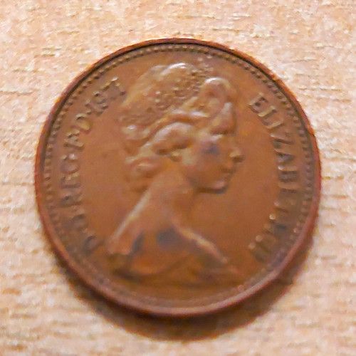 1981 Great Britain Elizabeth II 1p One Penny Coin BN Uncertified