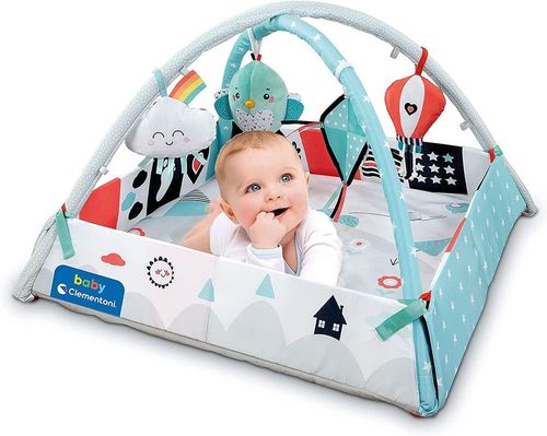 Baby Play Gym With Sensory Activities 94cm x 94cm Play Mat Suitable From Birth — image 2